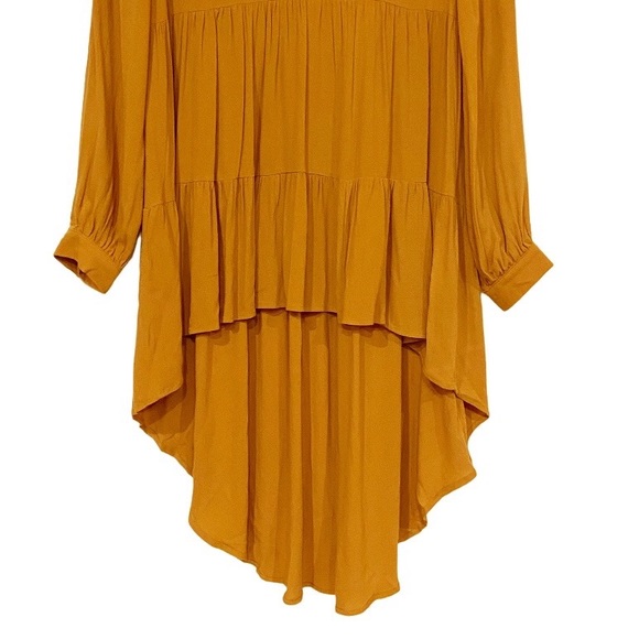 Mustard Seed High Low Boho Dress in a Rust Brown Medium - Picture 8 of 10